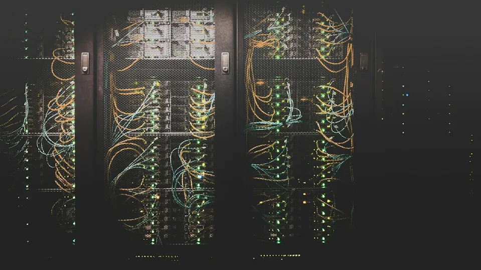 Connected racks of server equipment